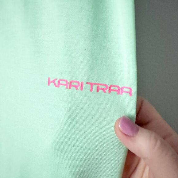 Kari Traa Air Base Layer Pant Mint Ankle Pattern Leggings women's size medium - Picture 3 of 14
